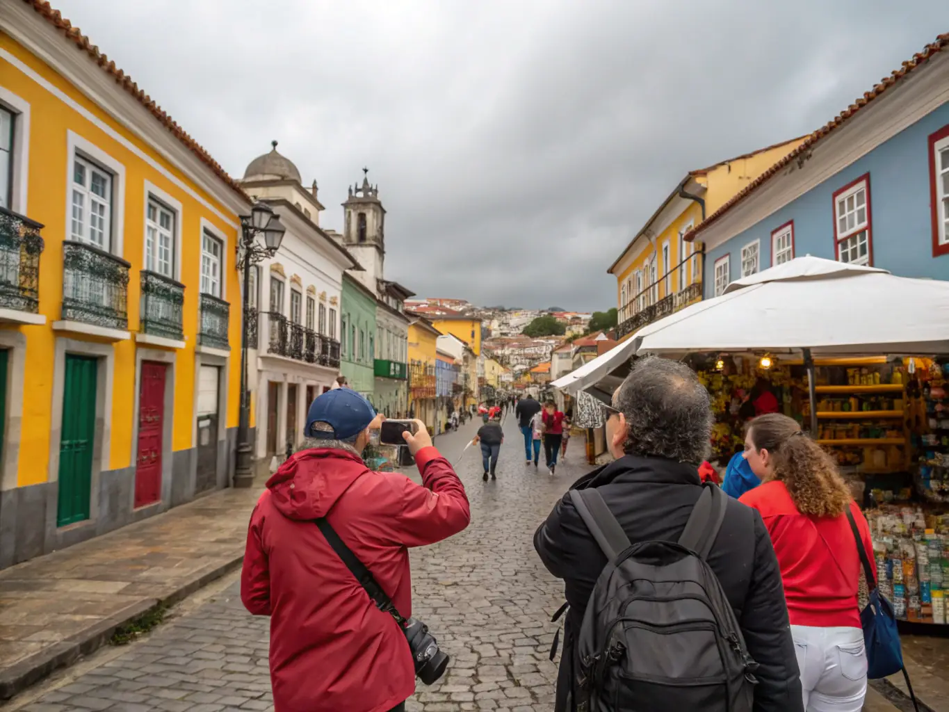 A group of people participating in a guided tour of a historical site, emphasizing the organization's efforts in providing public education and guided experiences.